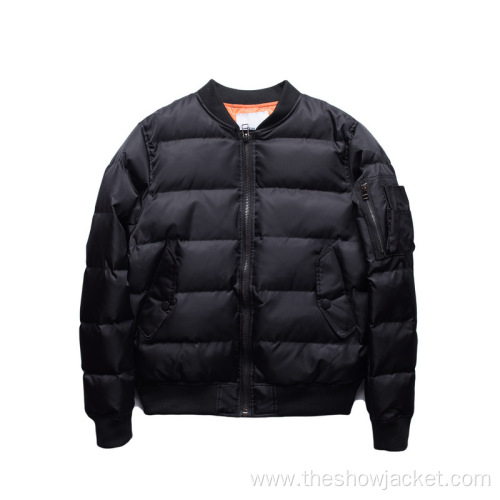 Men's Padded Bomber Jacket Design for Sale